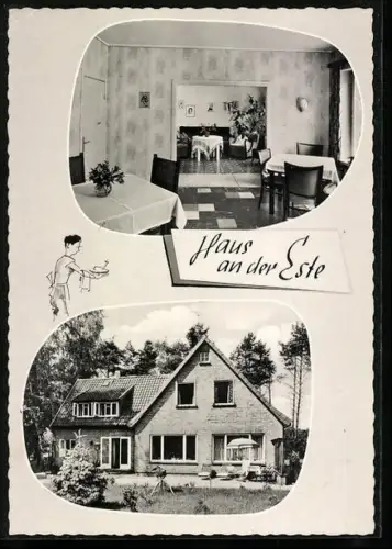 AK Tostedt, Neddernhof, Haus an der Este, Aussenansicht, Gastraum