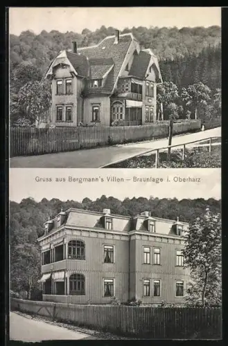 AK Braunlage i. Oberharz, Hotel Bergmanns Villa