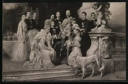 AK Das deutsche Kaiserhaus, Windhund