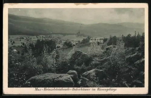 AK Baberhäuse im Riesengebirge, Max-Heinzelsteinbaude