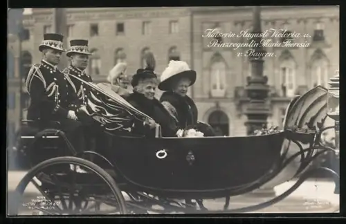 AK Kaiserin Auguste Victoria und Königin Maria Therese von Bayern