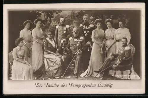 AK Die Familie des Prinzregenten Ludwig III.
