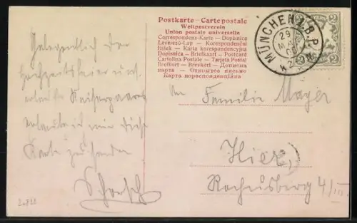 AK Kaiser Wilhelm II. mit seiner Familie