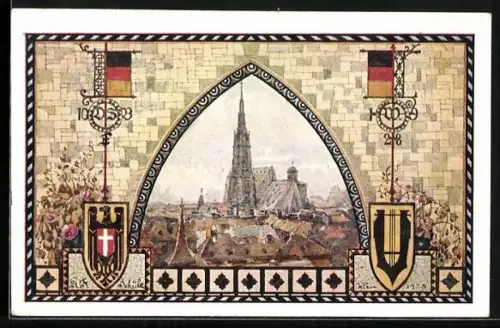 AK 10. Deutsche Sängerbundesfest Wien 1928