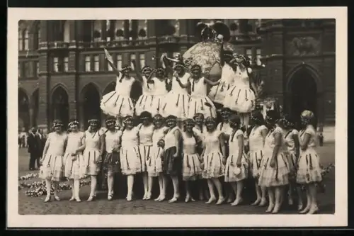 Foto-AK X. Deutsches Bundes Sängerfest, Festzug, Das Deutsche Lied