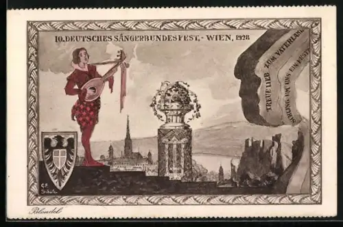 AK Wien, 10. Deutsches Sängerfest 1928