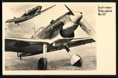 AK Jagdeinsitzer-Flugzeuge des Typs Messerschmitt Me109