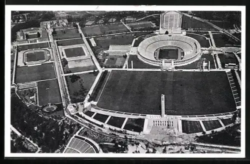 AK Berlin, Reichssportfeld, Fliegeraufnahme