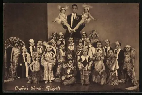 AK Chaffer`s Wonder Midgets, Liliputaner-Artisten