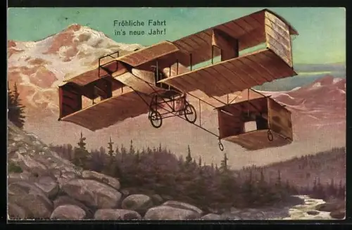 AK Zipfels Flugapparat, frühes Flugzeug