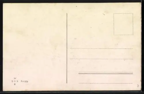 Künstler-AK Willi Scheuermann: Ehepaar und ihre 7 Kinder