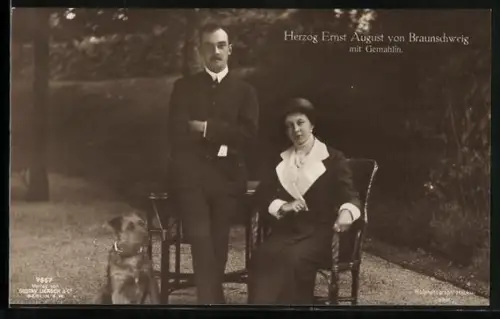 AK Ernst August Herzog von Braunschweig mit Gemahlin