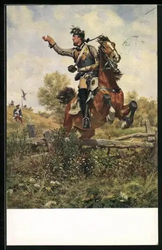 AK Werner von Schuch, General von Seydlitz auf Kekognoszierung