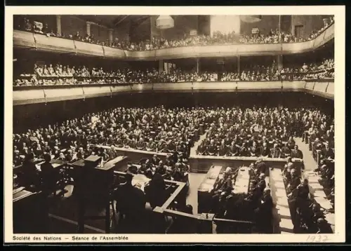 AK Geneve, Société des Nations, Séance de l`Assemblée