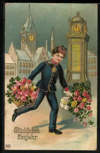 AK Page bringt Rosensträusse und Pralinen zum Neujahr