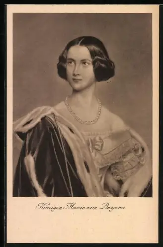 Künstler-AK Königin Marie von Bayern