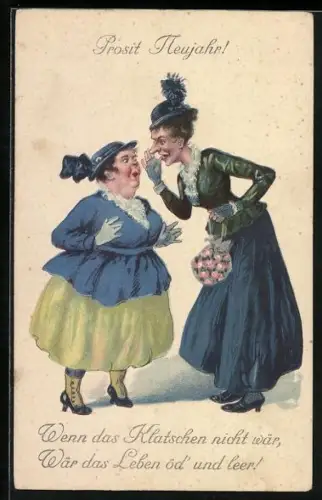 AK Wenn das Klatschen nicht wär, Wär das Leben öd` und leer!, frauenfeindlicher Humor