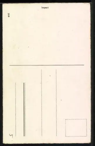 AK Mann fällt die Treppe runter, Neujahrsgruss