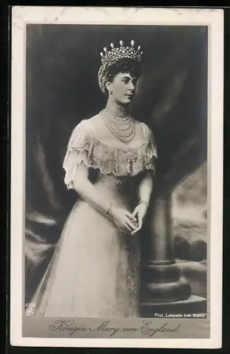 AK Portrait von Königin Mary von England