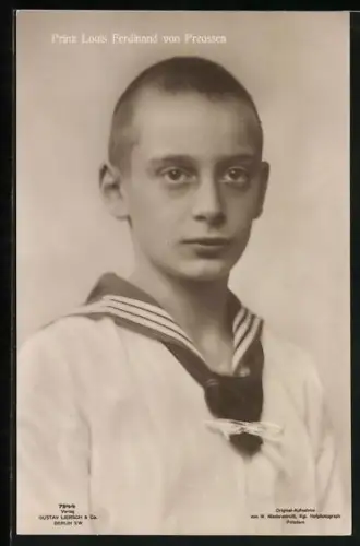 AK Prinz Louis Ferdinand im Matrosenanzug