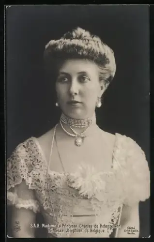 AK S. A. R. Madame La Princesse Charles de Hohenzollern, Princesse Josephine von Belgien