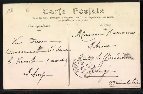 AK Coutances, Échappée sur la Ville, Vue prise du Bois des Vignettes