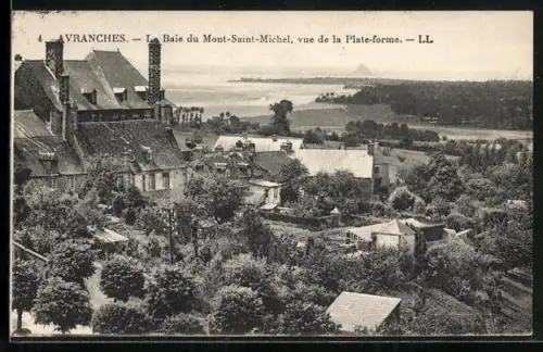 AK Vranches, La Baie du Mont-Saint-Michel, vue de la Plate-forme