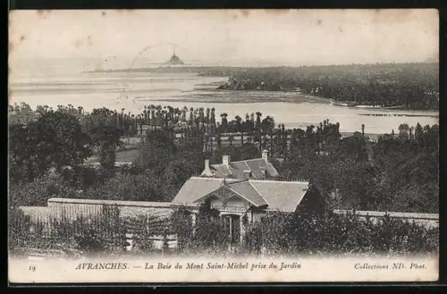 AK Avranches, La Baie du Mont Saint-Michel prise du Jardin