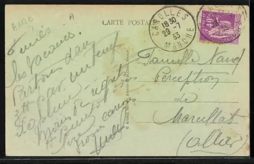 AK Carolles-Plage /Manche, Vue générale de la Plage