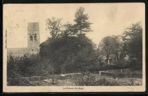 AK Le Prieuré /St-Eny, Panorama mit Kirche