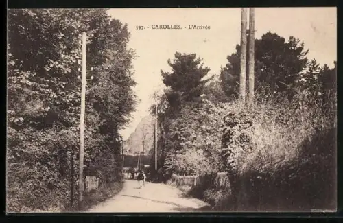 AK Carolles, L`Arrivée