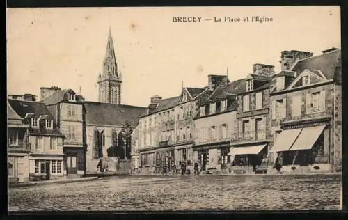 AK Brecey, La Place et l`Eglise