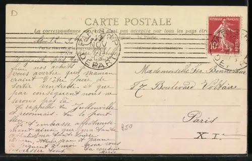 AK Jullouville, Le Pont Bleu