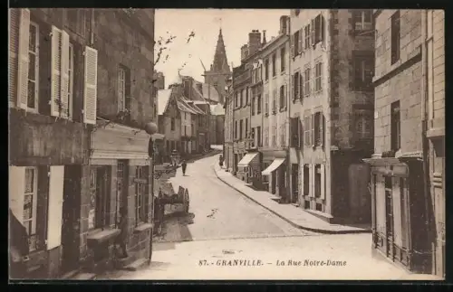 AK Granville, La Rue Notre-Dame