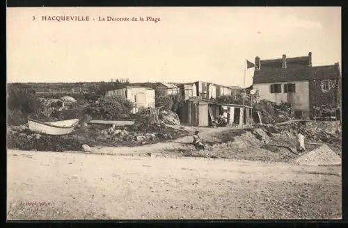 AK Hacqueville, La Descente de la Plage