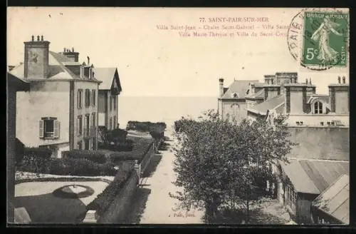 AK Saint-Pair-sur-Mer, Villa Saint-Jean, Chalet Saint-Gabriel, Villa Sainte-Marie, Villa Marie-Thérèse