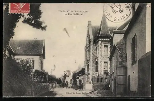 AK Saint-Pair-sur-Mer, La Rue St-Michel
