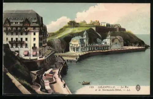 AK Granville, Le Roc et le Normandy-Hôtel