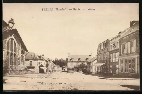 AK Bréhal /Manche, Route du Loreur