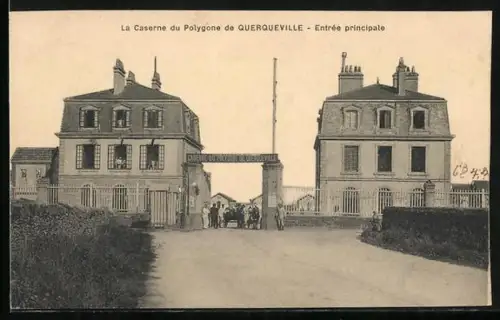AK Querqueville, La Caserne du Polygone, Entrée principale