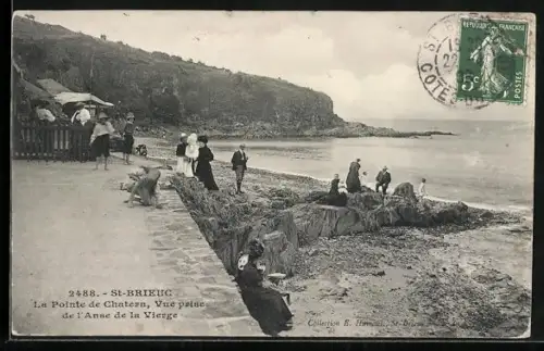 AK St-Brieuc, La Pointe de Chaterru, Vue prise de l`Anse de la Vierge