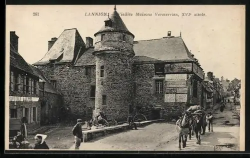AK Lannion, Vieilles Maisons Vermerrien, XVIe siècle
