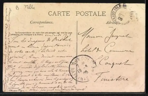 AK Île de Bréhat /Côtes-du-Nord, Port de la Corderie, Village de Kéranoux