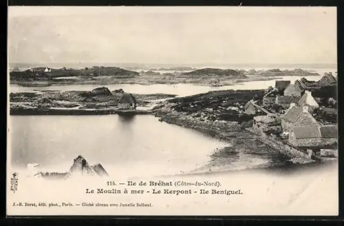 AK Île de Bréhat /Côtes-du-Nord, Le Moulin à mer, Le Kerpont, Île Béniguet