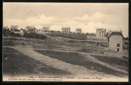 AK Étables /Côtes-du-Nord, Godelin, La descente à la Plage