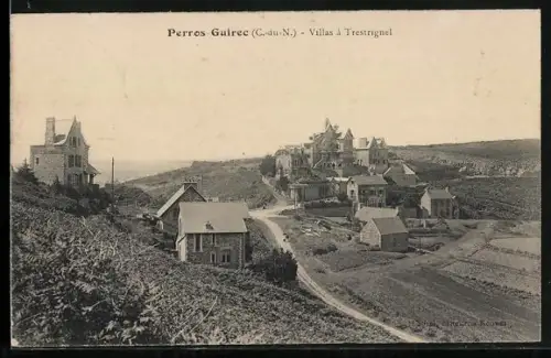 AK Perros-Guirec /C.-du-N., Villas à Trestignel