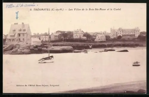 AK Trégastel /C.-du-N., Les Villas de la Baie Ste-Anne et le Castel