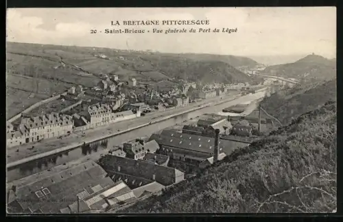 AK Saint-Brieuc, Vue générale du Port du Légué