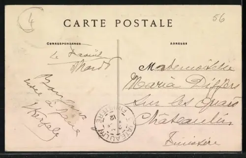 AK Le Faouët, L`Ellé vue du Grand Pont