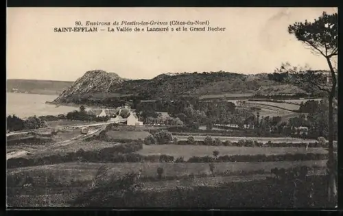 AK Saint-Efflam, La Vallée de Lancarré et le Grand Rocher